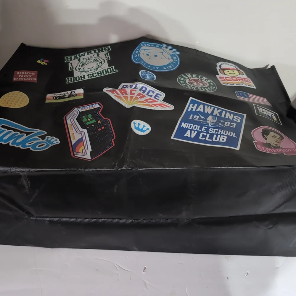 Funko Fundays Retro Arcade Tote Bag – Large 24x15x9 – Black/Blue - Picture 7 of 14